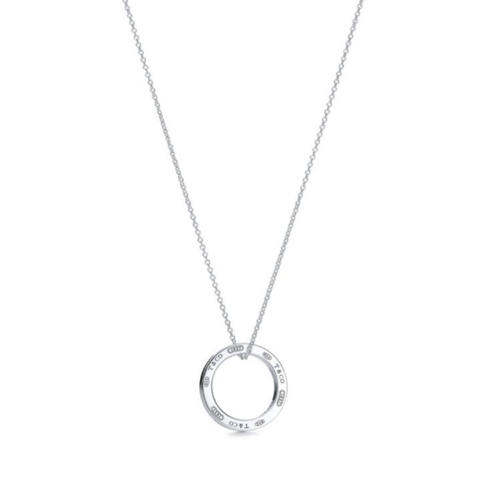 Tiffany & Co. 1837® Sterling Silver Circle Pendant Necklace